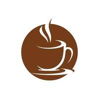 modelo de logotipo de xícara de café vetor