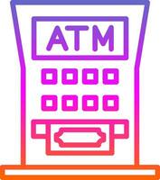 design de ícone de vetor de máquina atm