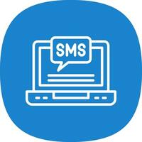 design de ícone de vetor de sms