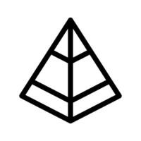 pirâmide ícone vetor símbolo Projeto ilustração