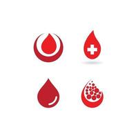 logotipo de ilustração de sangue vetor