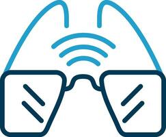 inteligente óculos vetor ícone Projeto