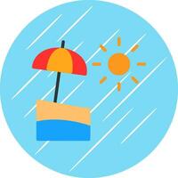 Sol guarda-chuva vetor ícone Projeto