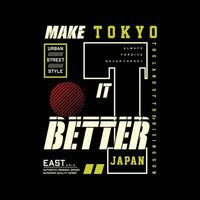 Tóquio Japão, leste Ásia, gráfico projeto, tipografia vetor, ilustração, para impressão t camisa, legal moderno estilo vetor