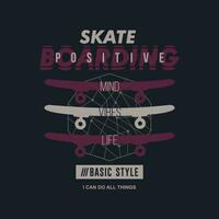 skate slogan letras, abstrato gráfico, tipografia vetor, t camisa imprimir, casual estilo, e de outros usar vetor