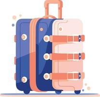 bagagem para turistas dentro ux ui plano estilo vetor