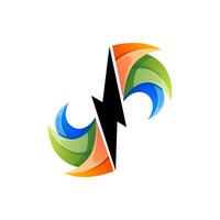 parafuso ícone colorida logotipo Projeto vetor
