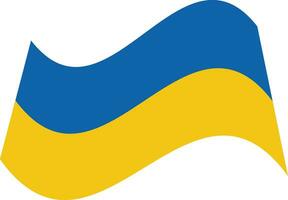 abstrato forma com Ucrânia bandeira cores vetor