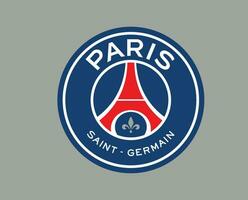 Paris santo alemão clube logotipo símbolo ligue 1 futebol francês abstrato Projeto vetor ilustração com cinzento fundo