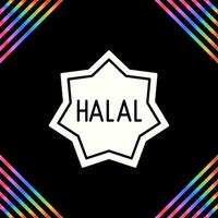 ícone de vetor halal