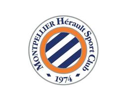 Montpellier clube símbolo logotipo ligue 1 futebol francês abstrato Projeto vetor ilustração