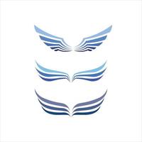 modelo de logotipo falcão vetor asas de pássaro definir logotipo e ícone