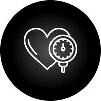 ícone de vetor de monitor de pressão arterial