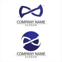 infinito design vector design definir logotipo para o ícone de negócios