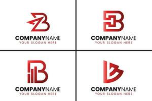criativo monograma carta b logotipo Projeto coleção vetor