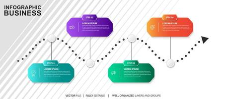 apresentação o negócio infográfico modelo vetor. vetor