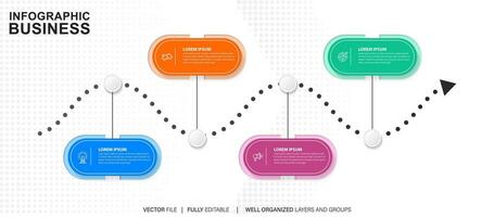 conjunto do infográfico elementos dados visualização vetor Projeto modelo. pode estar usava para passos, opções, o negócio processo, fluxo de trabalho, diagrama, fluxograma conceito, Linha do tempo, marketing ícones, informação gráficos.