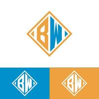 bw logotipo Projeto modelo vetor