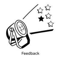 feedback e avaliações vetor