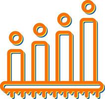 ícone de vetor de gráfico de barras
