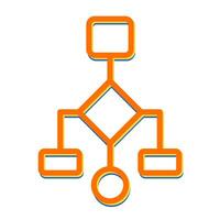 afinidade diagrama vetor ícone