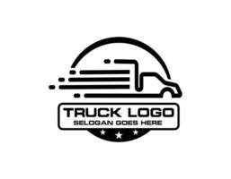 logotipo da empresa de transporte rodoviário. conceito de logotipo emblema distintivo em negrito. conjunto de modelo de logotipo pronto feito vetor isolado