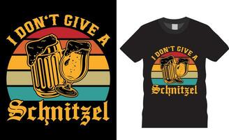 Eu não dar uma schnitzel oktoberfest vetor gráfico t camisa Projeto