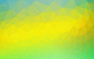 fundo poligonal do vetor verde e amarelo claro.