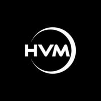 hvm logotipo projeto, inspiração para uma único identidade. moderno elegância e criativo Projeto. marca d'água seu sucesso com a impressionante isto logotipo. vetor