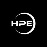hpe logotipo projeto, inspiração para uma único identidade. moderno elegância e criativo Projeto. marca d'água seu sucesso com a impressionante isto logotipo. vetor