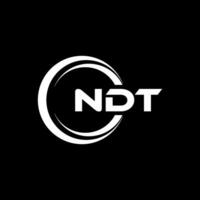 ndt logotipo projeto, inspiração para uma único identidade. moderno elegância e criativo Projeto. marca d'água seu sucesso com a impressionante isto logotipo. vetor