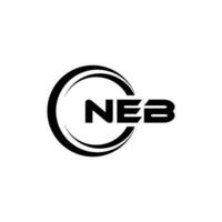 neb logotipo projeto, inspiração para uma único identidade. moderno elegância e criativo Projeto. marca d'água seu sucesso com a impressionante isto logotipo. vetor