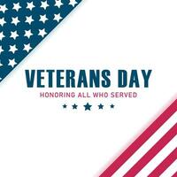 criativo vetor ilustração do veteranos dia. honrando todos quem servido.