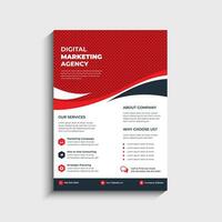 digital marketing o negócio folheto modelo Projeto vetor