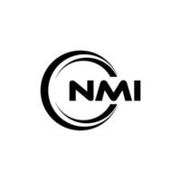 nmi logotipo projeto, inspiração para uma único identidade. moderno elegância e criativo Projeto. marca d'água seu sucesso com a impressionante isto logotipo. vetor