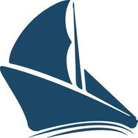 design do logotipo do navio vetor