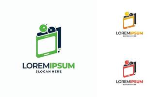 vetor de conceito de design de logotipo de pagamento inteligente, ícone de símbolo de logotipo de pagamento online, logotipo de carteira digital