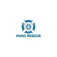 hvac resgate logotipo Projeto vetor