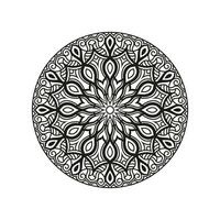 decorativo mandala e padronizar para mehndi, casamento, tatuagem, islamismo, indiano, árabe. esboço mandalas coloração livro página. vetor