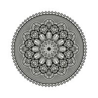 decorativo mandala e padronizar para mehndi, casamento, tatuagem, islamismo, indiano, árabe. esboço mandalas coloração livro página. vetor