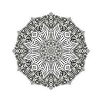 decorativo mandala e padronizar para mehndi, casamento, tatuagem, islamismo, indiano, árabe. esboço mandalas coloração livro página. vetor