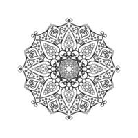 decorativo mandala e padronizar para mehndi, casamento, tatuagem, islamismo, indiano, árabe. esboço mandalas coloração livro página. vetor