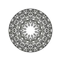 decorativo mandala e padronizar para mehndi, casamento, tatuagem, islamismo, indiano, árabe. esboço mandalas coloração livro página. vetor