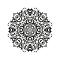 decorativo mandala e padronizar para mehndi, casamento, tatuagem, islamismo, indiano, árabe. esboço mandalas coloração livro página. vetor