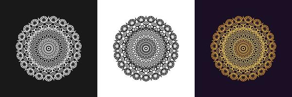 decorativo mandala e padronizar para mehndi, casamento, tatuagem, islamismo, indiano, árabe. esboço mandalas coloração livro página. vetor