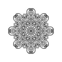 decorativo mandala e padronizar para mehndi, casamento, tatuagem, islamismo, indiano, árabe. esboço mandalas coloração livro página. vetor