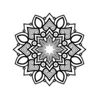 decorativo mandala e padronizar para mehndi, casamento, tatuagem, islamismo, indiano, árabe. esboço mandalas coloração livro página. vetor