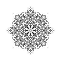 decorativo mandala e padronizar para mehndi, casamento, tatuagem, islamismo, indiano, árabe. esboço mandalas coloração livro página. vetor