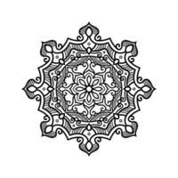 decorativo mandala e padronizar para mehndi, casamento, tatuagem, islamismo, indiano, árabe. esboço mandalas coloração livro página. vetor