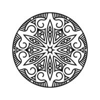 decorativo mandala e padronizar para mehndi, casamento, tatuagem, islamismo, indiano, árabe. esboço mandalas coloração livro página. vetor